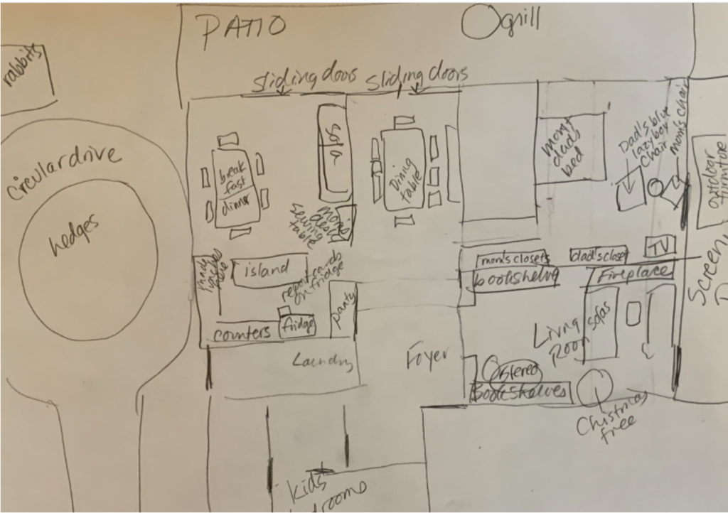 floor plan - writing to heal